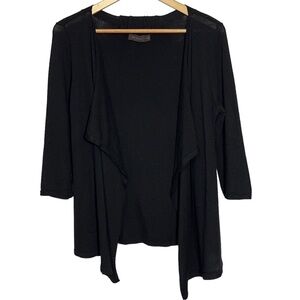 The Limited Wool Blend Open Front Waterfall Cardigan Sweater Womens Med